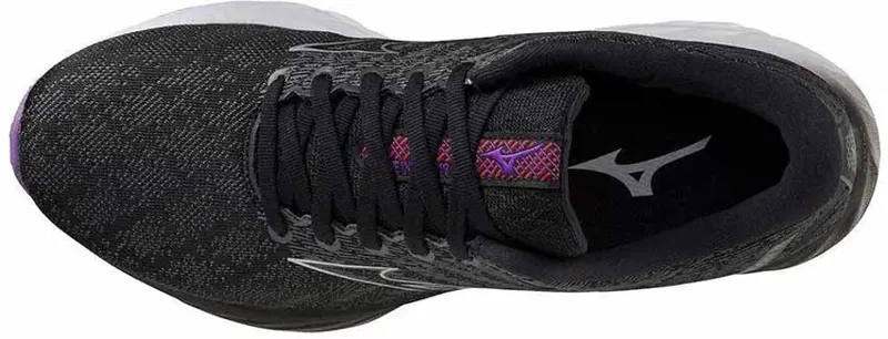 Mizuno Women's Inspire 19 Black/Silver/Bitsweet - WIDE-5